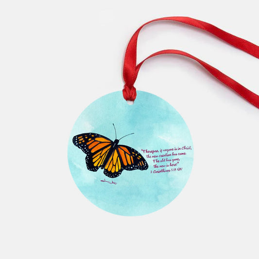 Bible Verse Ornament 2 Corinthians 5:17 A New Creation