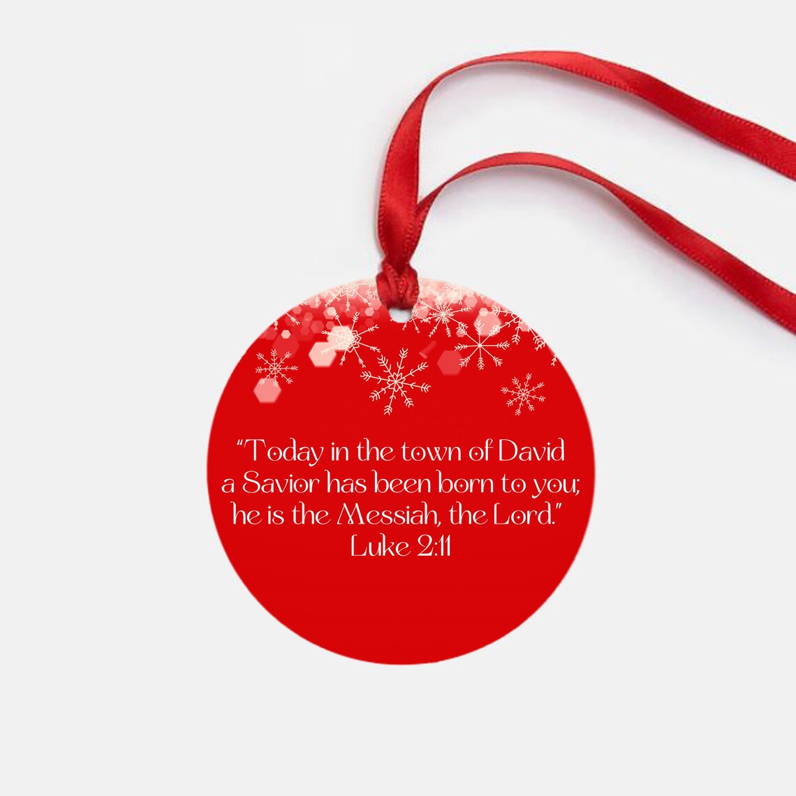 Christian Christmas Ornament Luke 2:11