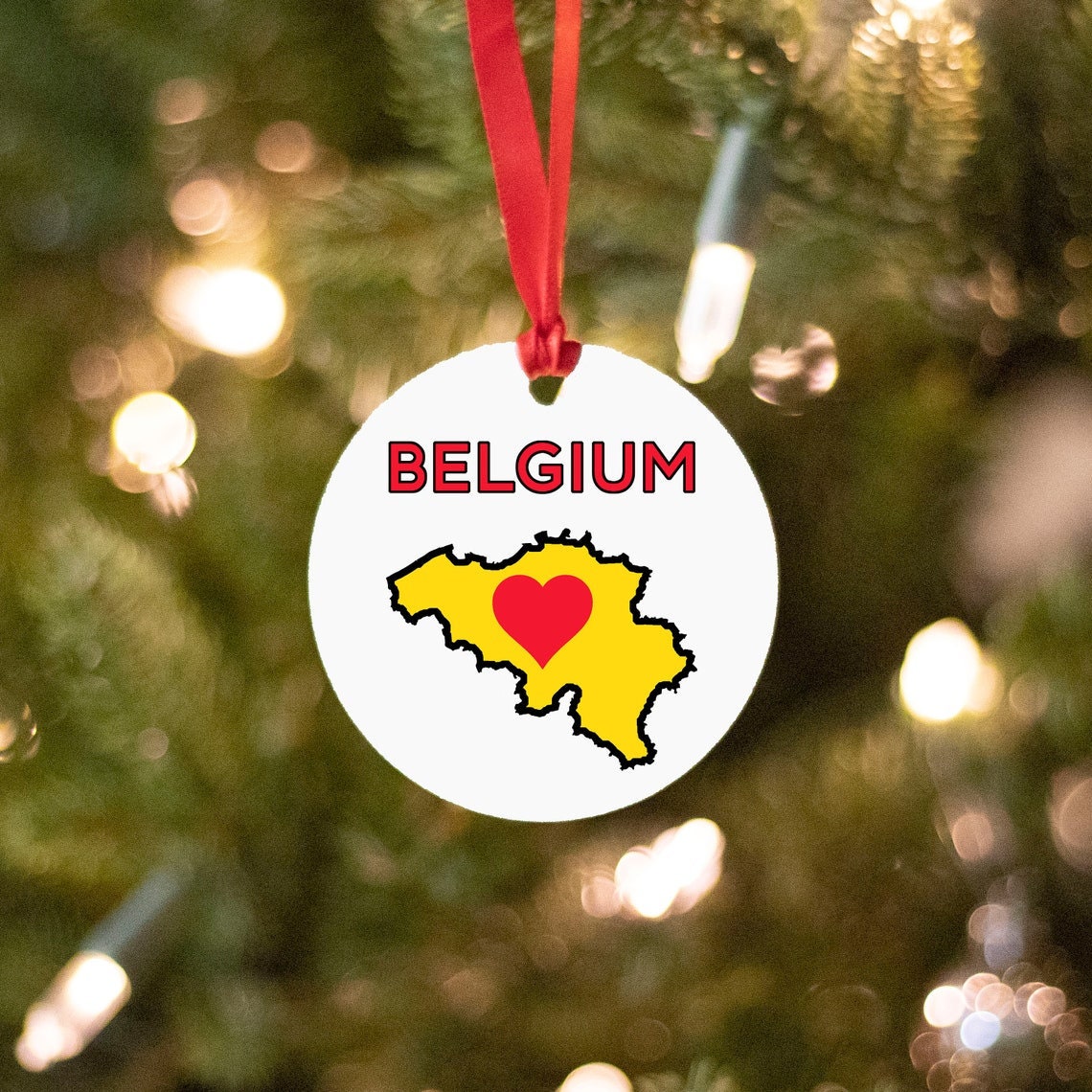 Belgium Christmas Ornament