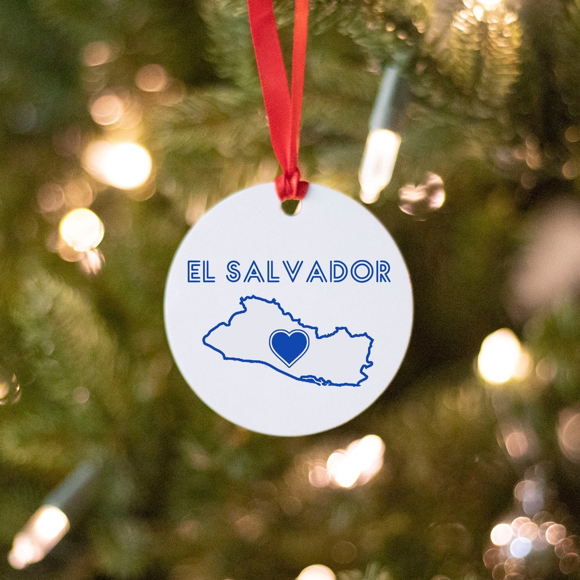 El Salvador Christmas Ornament