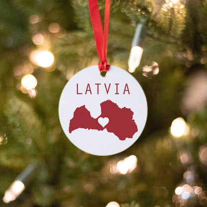 Latvia Christmas Ornament