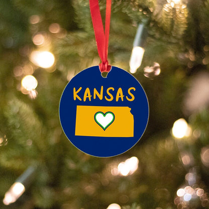 Kansas Christmas Ornament