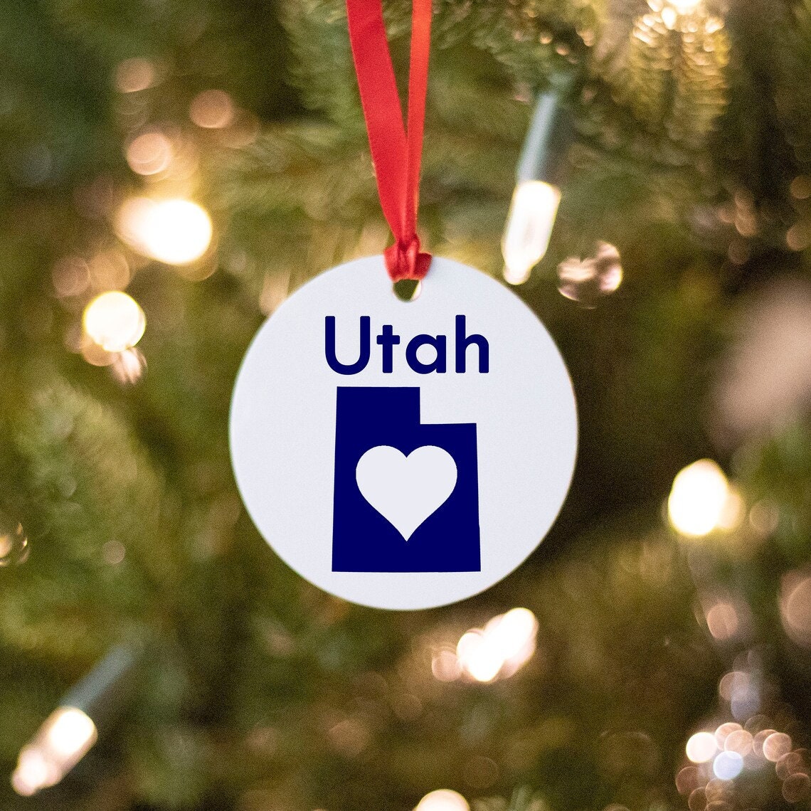 Utah Christmas Ornament