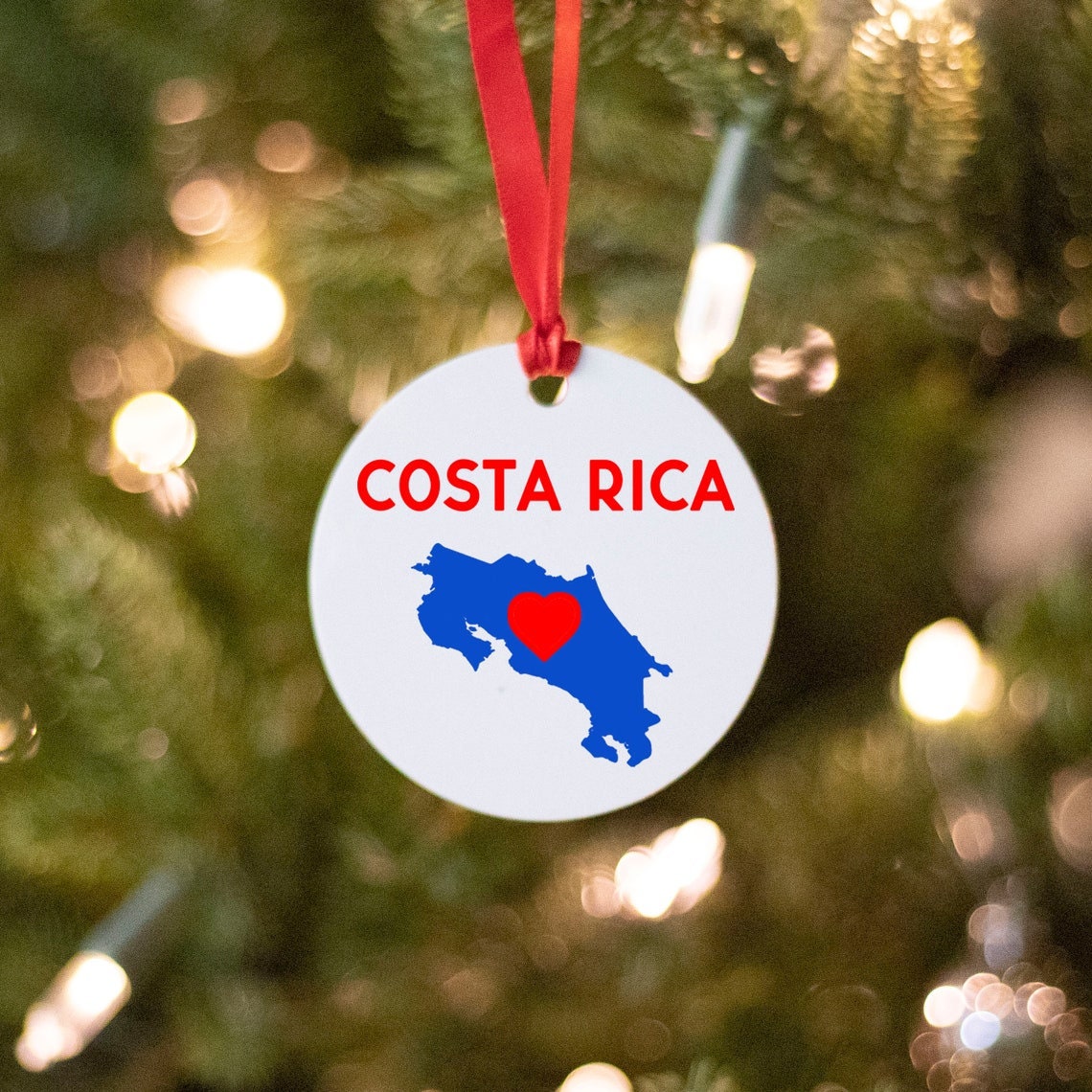 Costa Rica Christmas Ornament