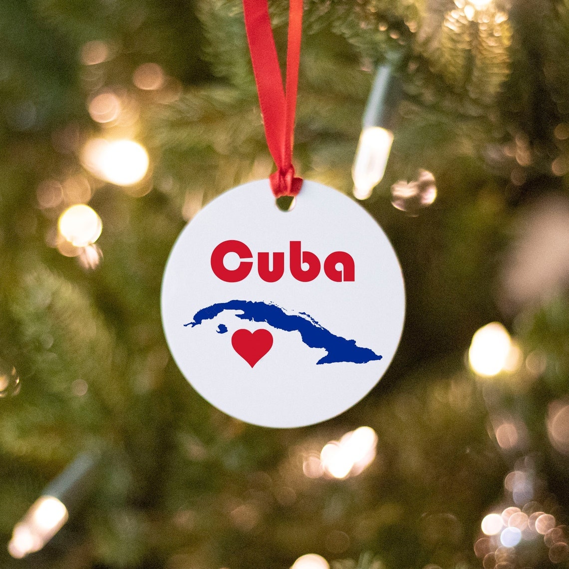 Cuba Christmas Ornament