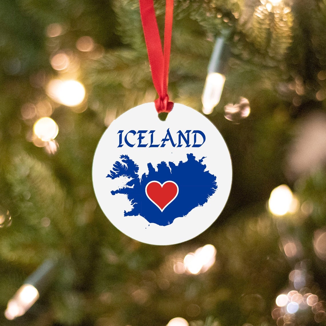 Iceland Christmas Ornament