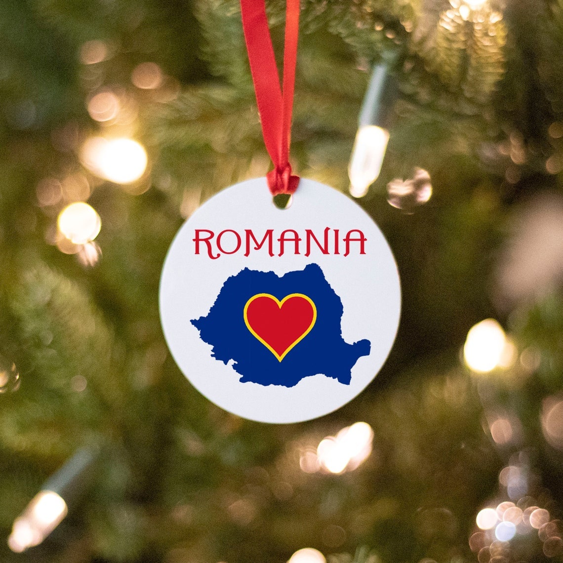 Romania Christmas Ornament