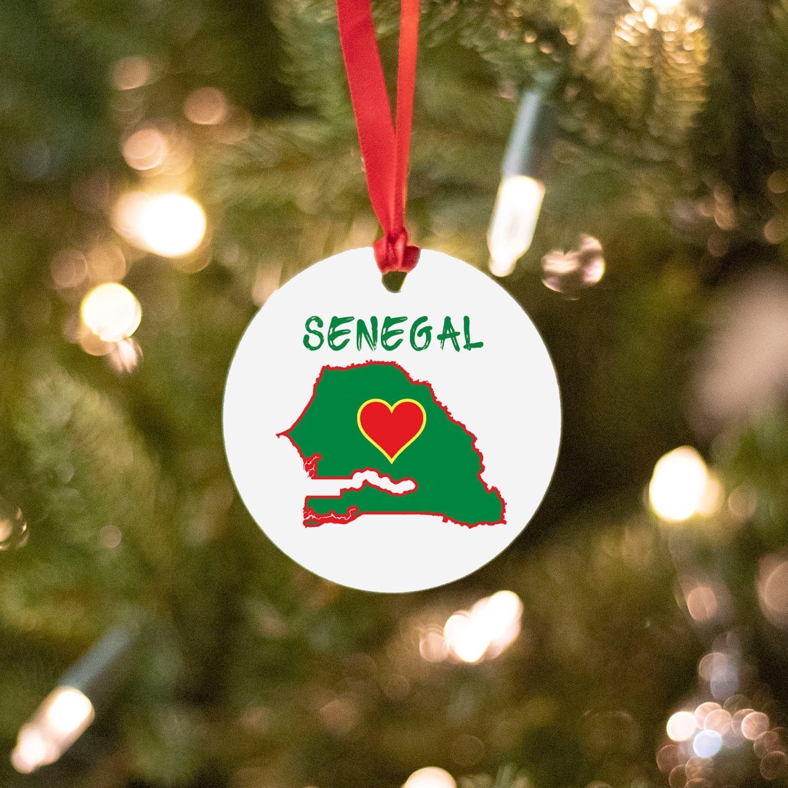 Senegal Christmas Ornament