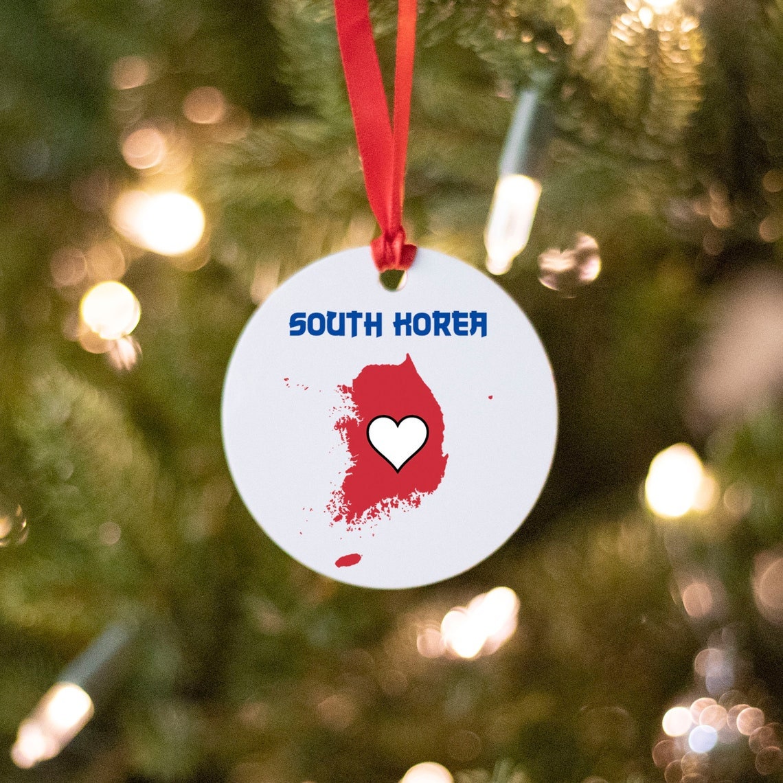 South Korea Christmas Ornament