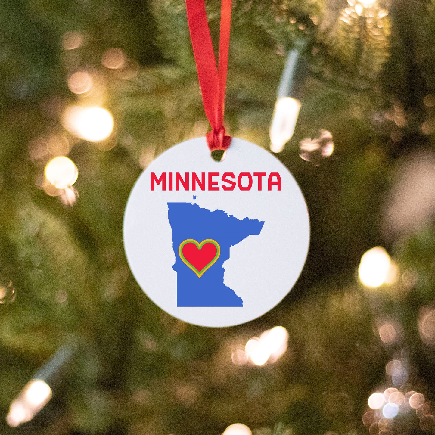 Minnesota Christmas Ornament