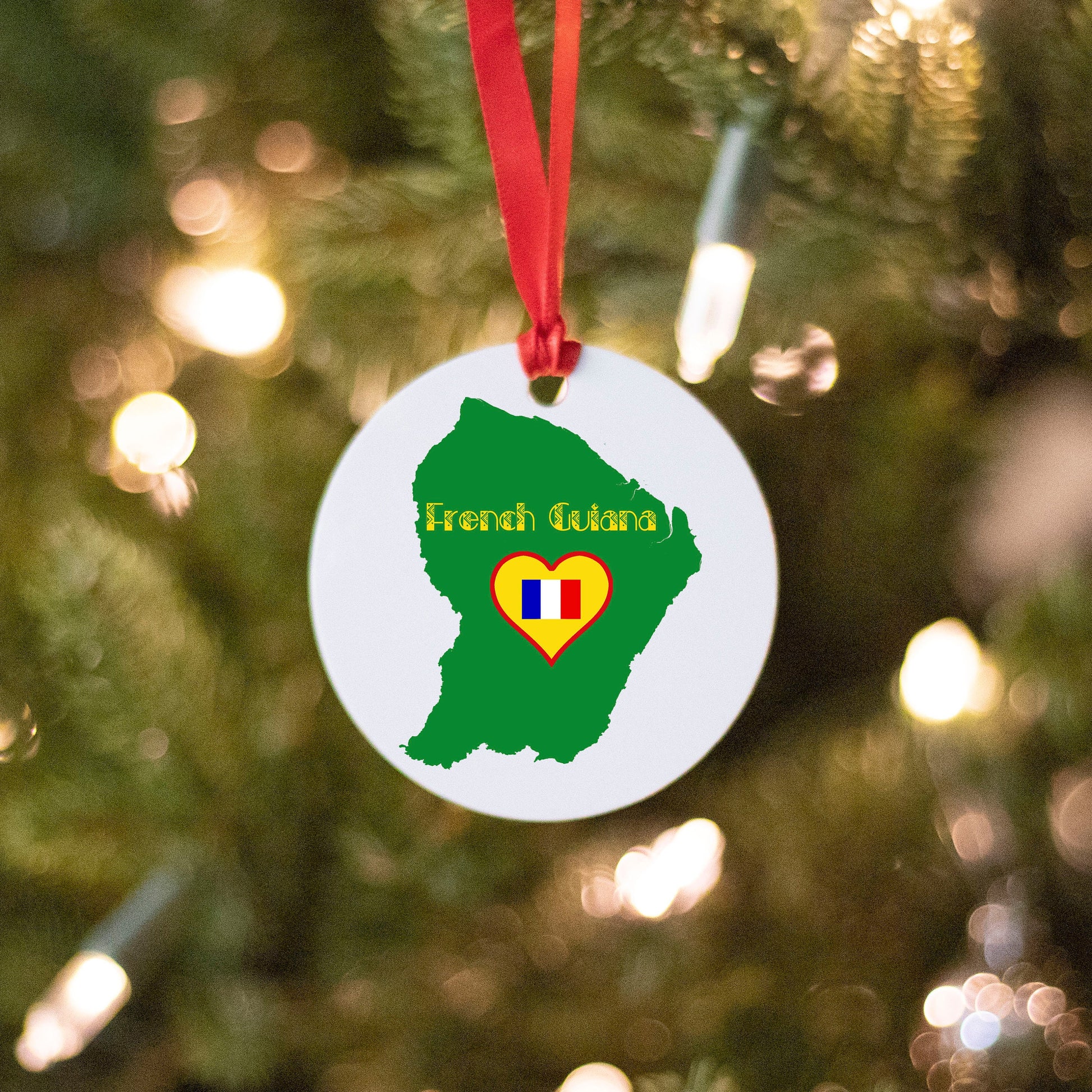 French Guiana Christmas Ornament