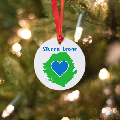 Sierra Leone Christmas Ornament