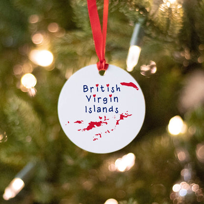 British Virgin Islands Christmas Ornament