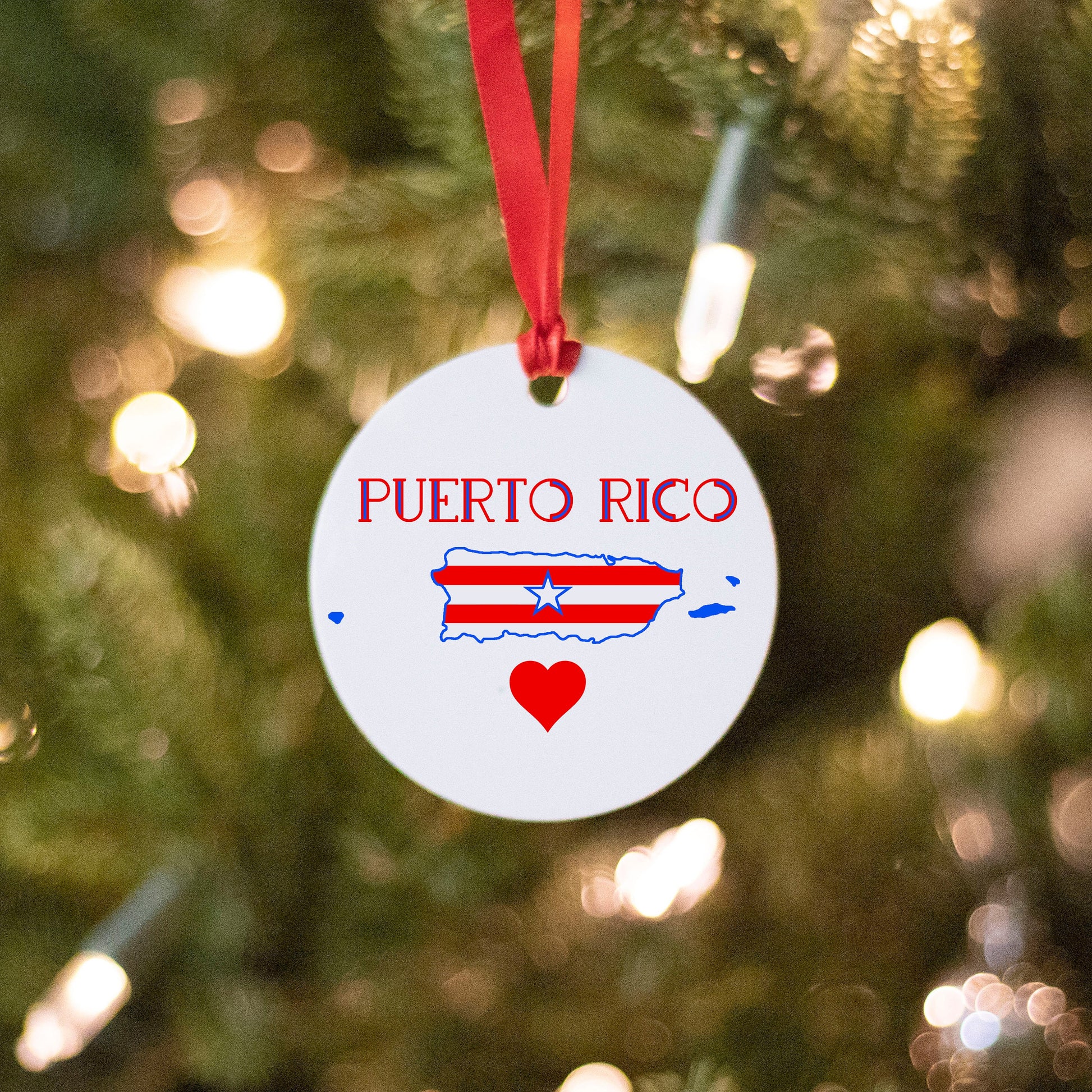 Puerto Rico Christmas Ornament